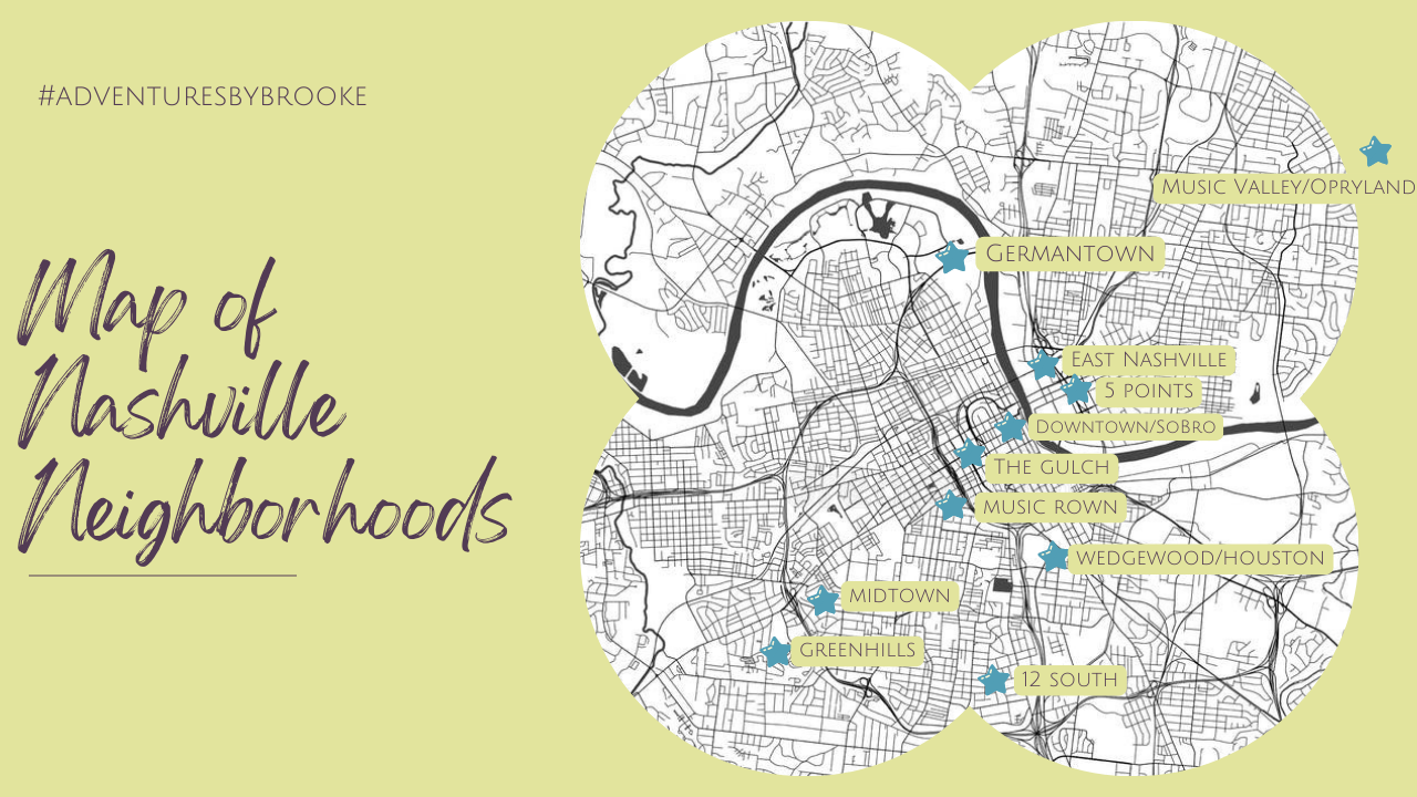 Map of Nashville Neighborhoods